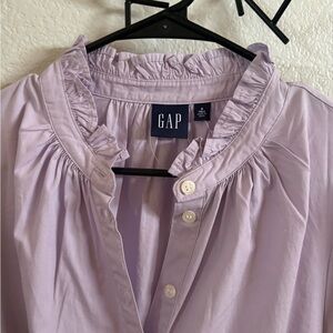 NWT Lilac Gap Tiered Shirtdress